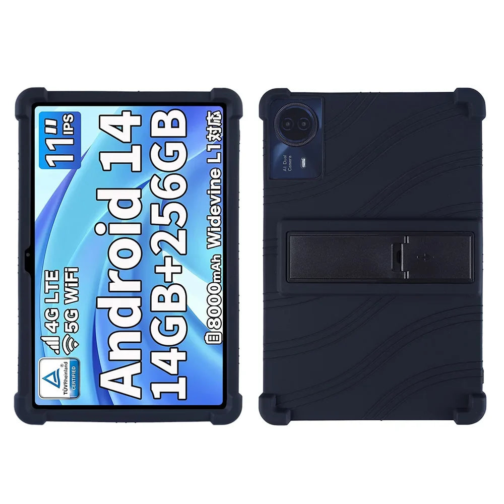 For ODEA S11 10.95inch Tablet Case Tablet Shockproof Cover Android14 Tablet Kids Soft Silicon Stand Protective Shell