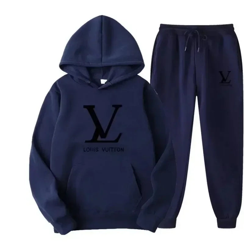 2025 Autumn/Winter new men sweatshirts and trousers, 2-piece set outdoor fashionable jogging suits.