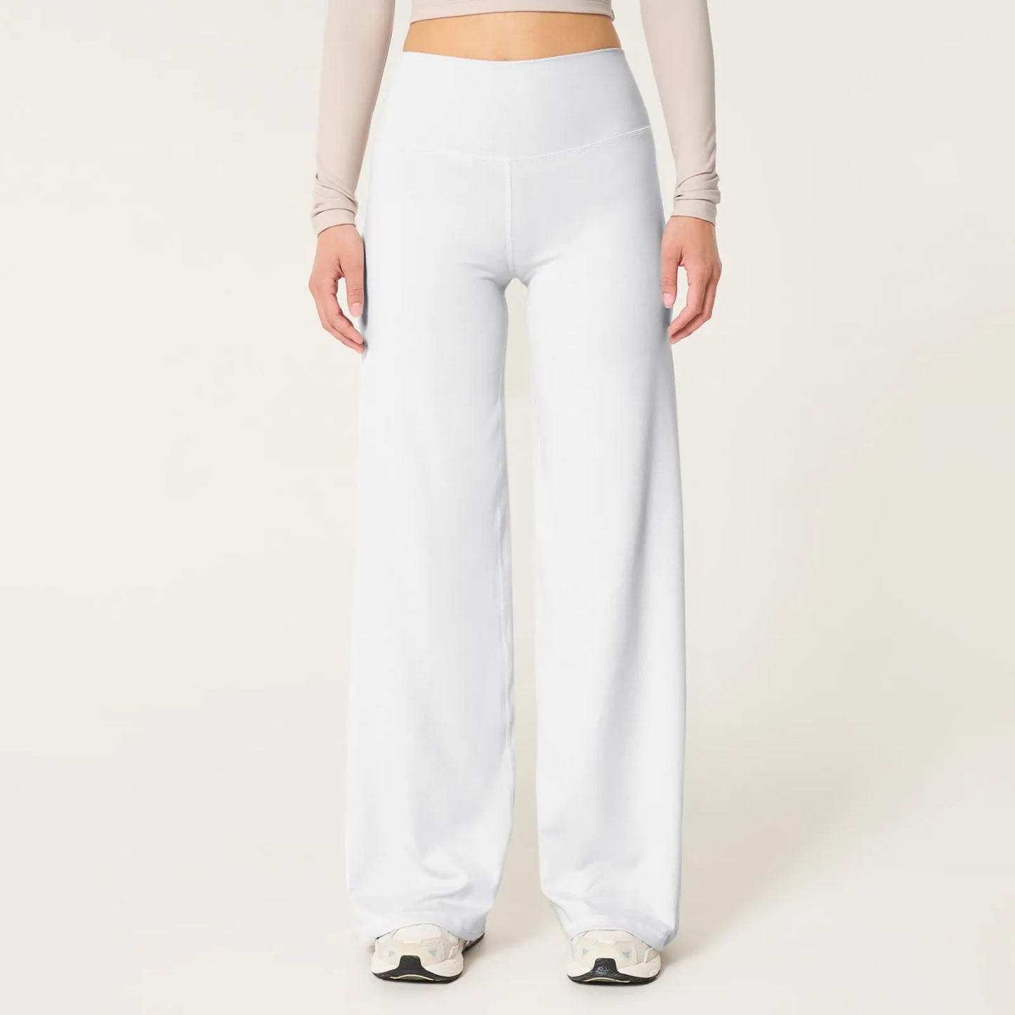 Casual Clothes Yoga Pants For Women High Waist Workout Leggings Stretchy Pants With Pockets Solid Soft Sweatpants For Women