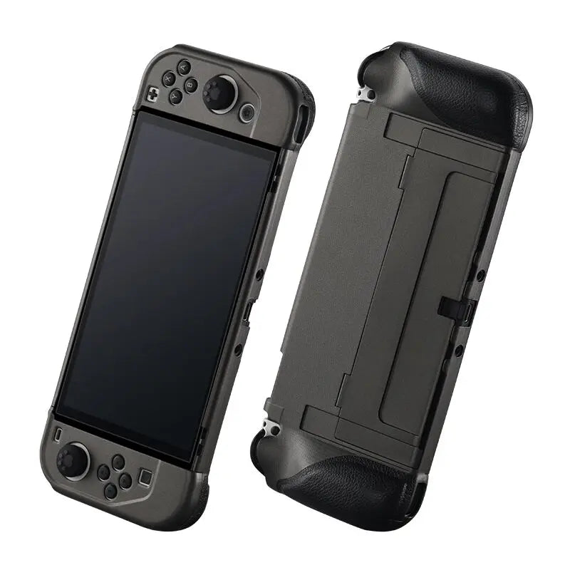 2023 New Switch OLED Case Game Console All-in-One Case Surface Silicone Oily Grip Color Clash