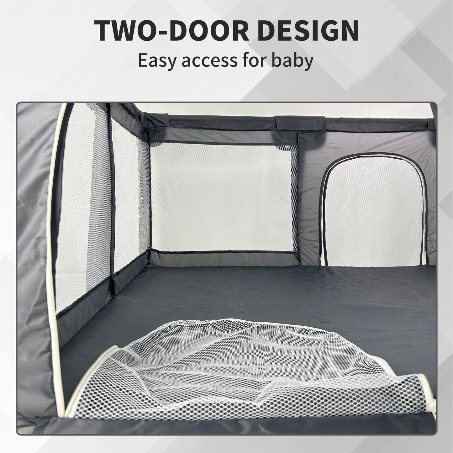 48"x48" Baby Playpen - Large Open-Floor Activity Center with Learning