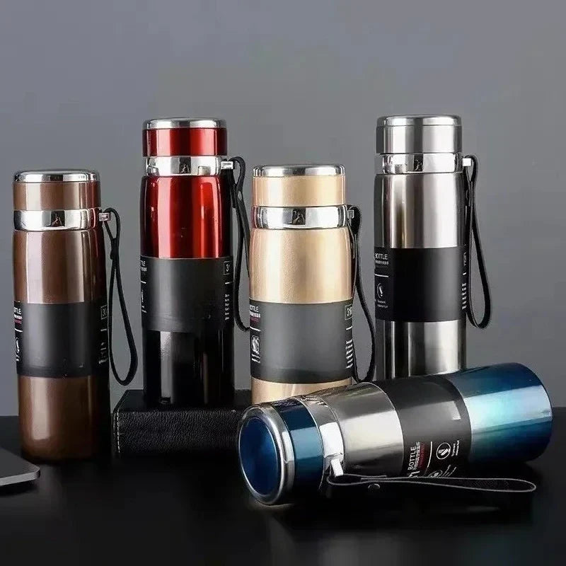 800ml Thermal Water Bottle Thermos Vacuum Flask, Double Stainless Steel Coffee, Tea Insulated Cup Leakage-proof.