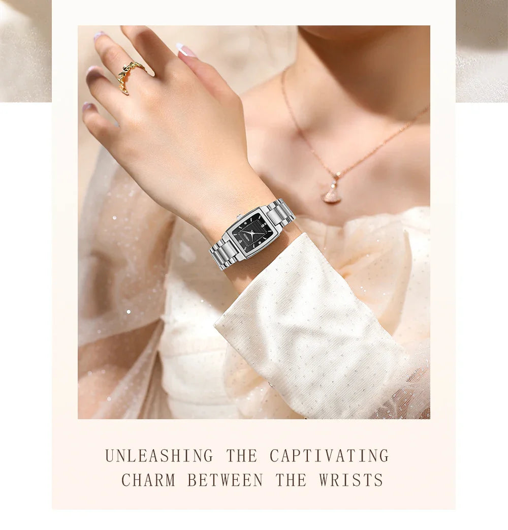 NIBOSI Luxury Ladies Watch Stainless Steel Waterproof Quartz Watch for Woman High Quality Female Clock Elegant Women's Watches