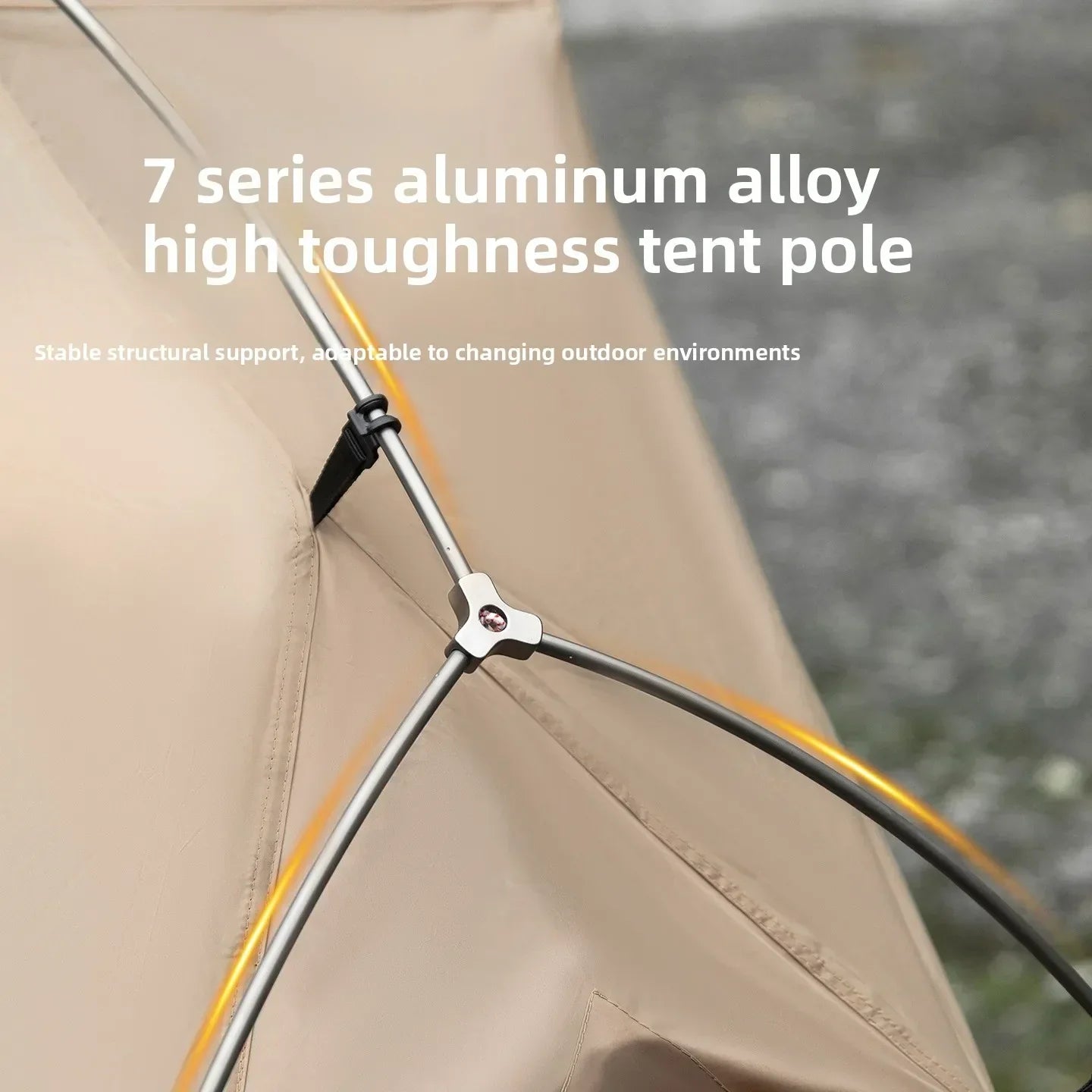 Mountainhiker Outdoor Camp Bed Tent Lightweight Waterproof Rainproof Single Leisure Camping Tent Awning for Hiking Travel Picnic