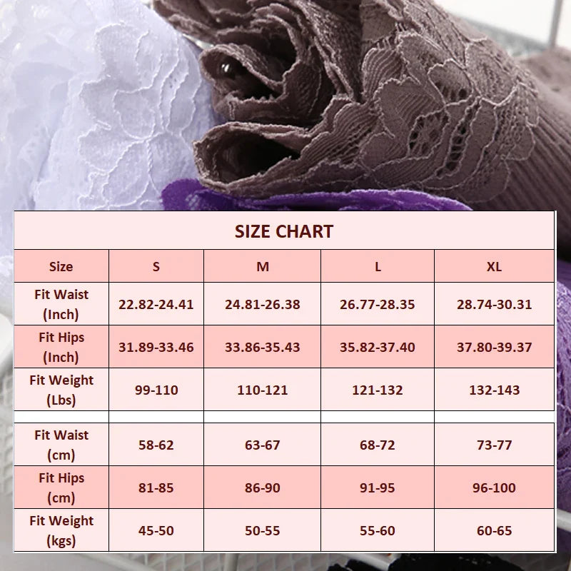 10PCS/Set Women Lace Cotton Panties, Sexy Low-Waist Brazilian Panties, Solid Color Female Underwear.