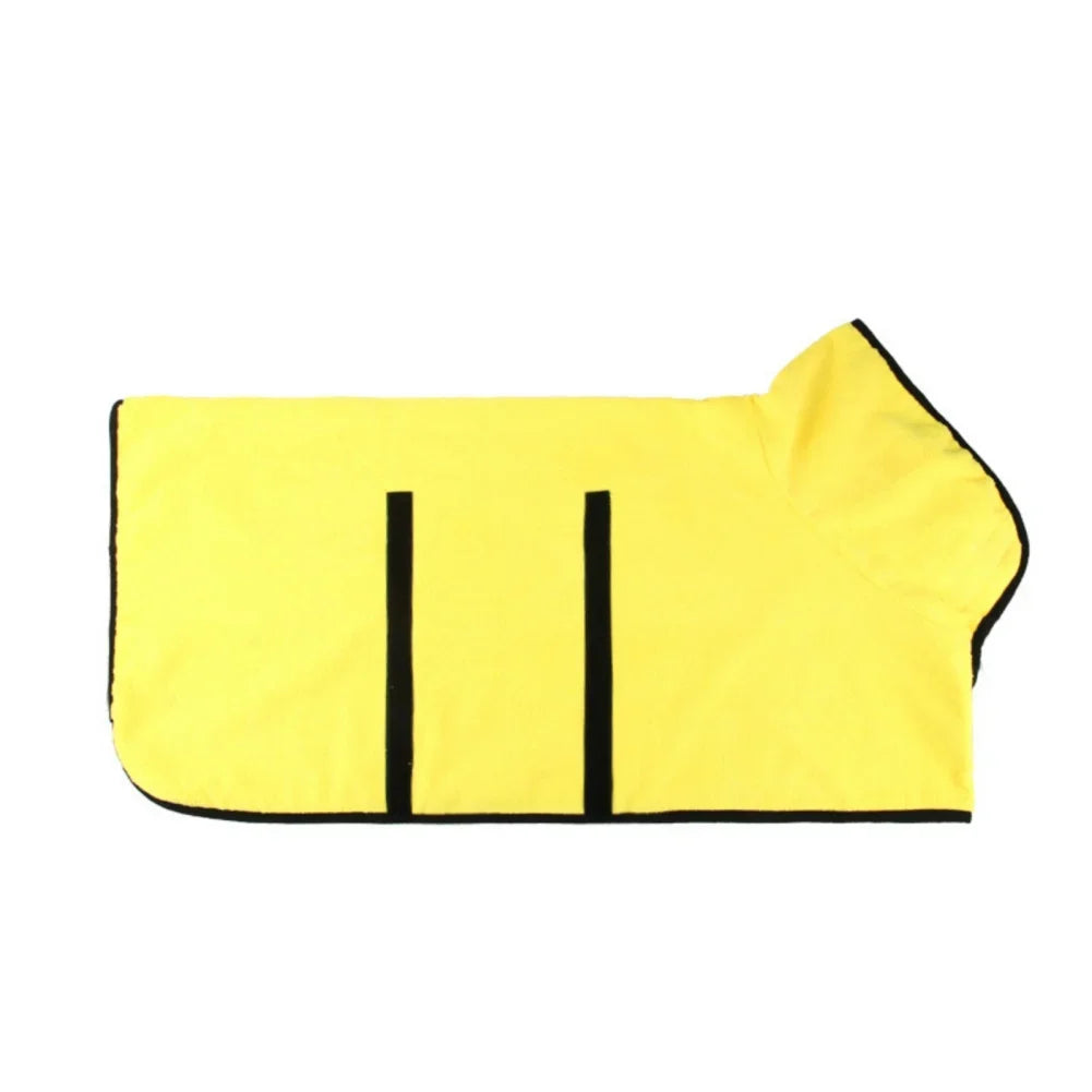 Dog Bathrobe Bath Towel Robe Absorbent Soft Towel for Large Medium Small Dog Quick Dry Adjustable Drying Coat Pet Accessories