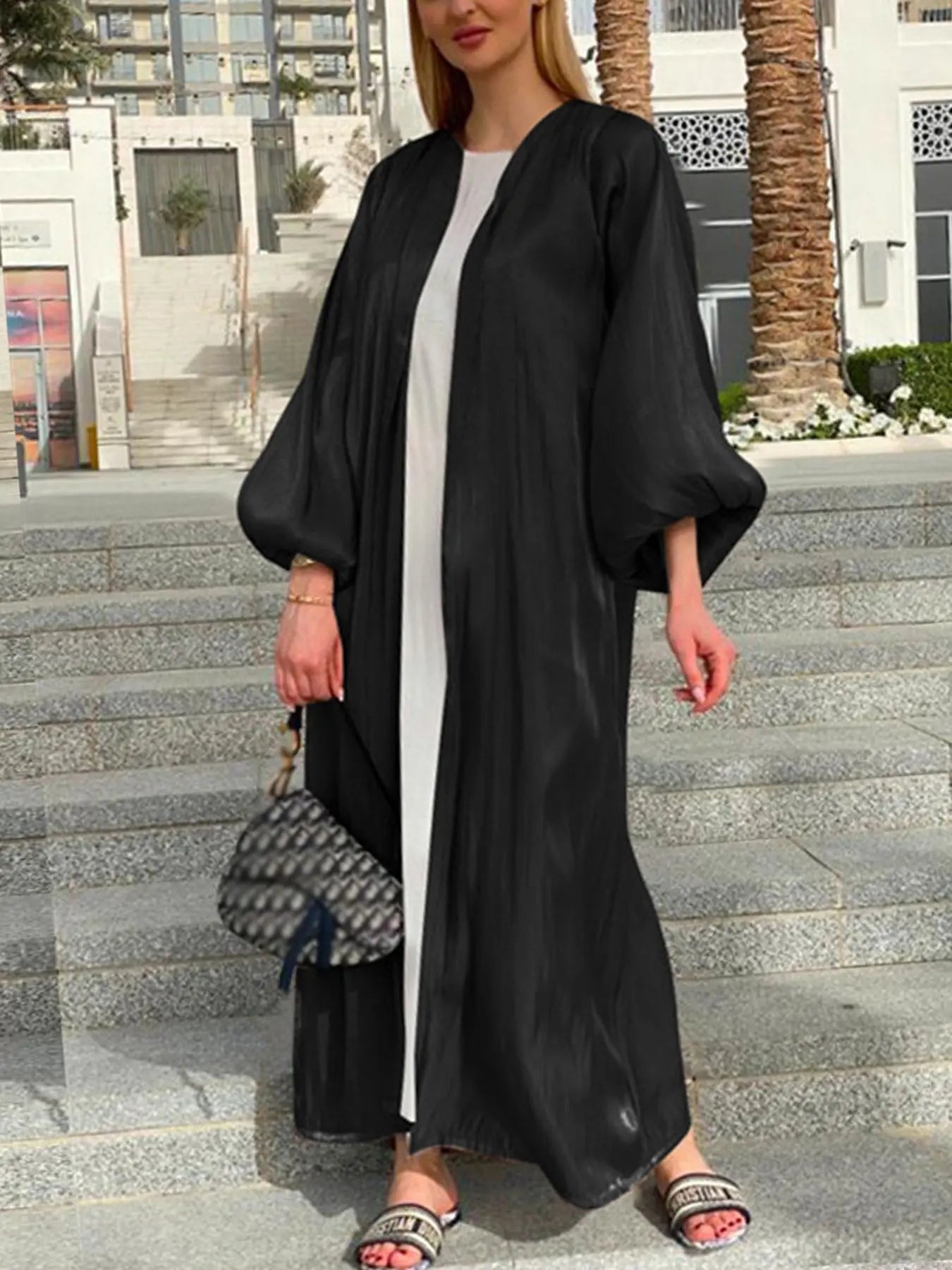 Robe Cardigan Abaya Long Dress Shiny Fashion Party Evening Women Muslim Moroccan Kaftan Jalabiya Islam Women's Clothes