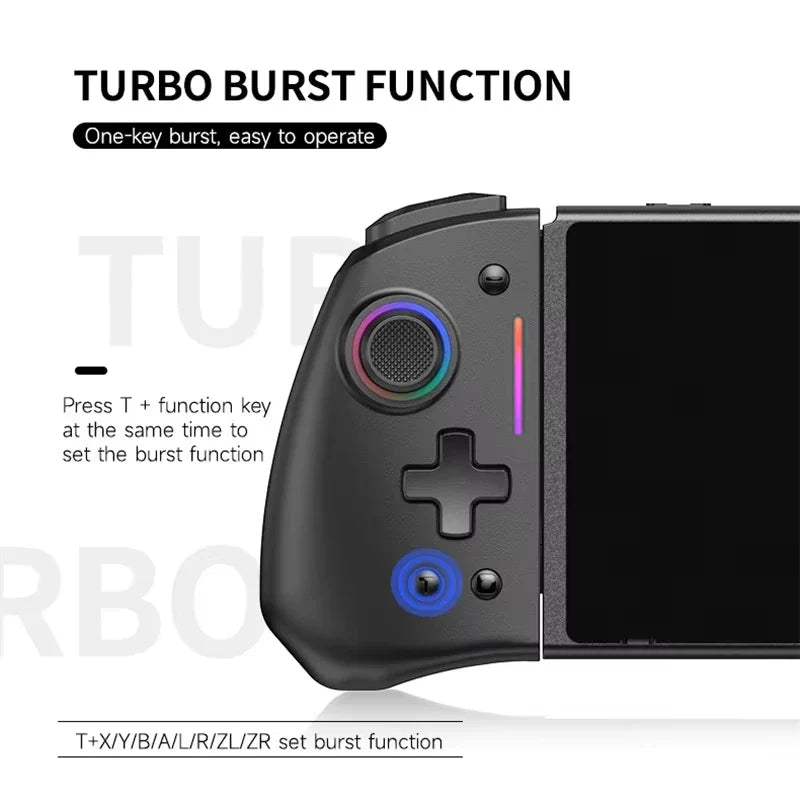 LinYuvo Wireless Gamepads Meteor Light for Switch/OLED Support Wake up, Gyro Axis, Turbo, Dual Vibration
