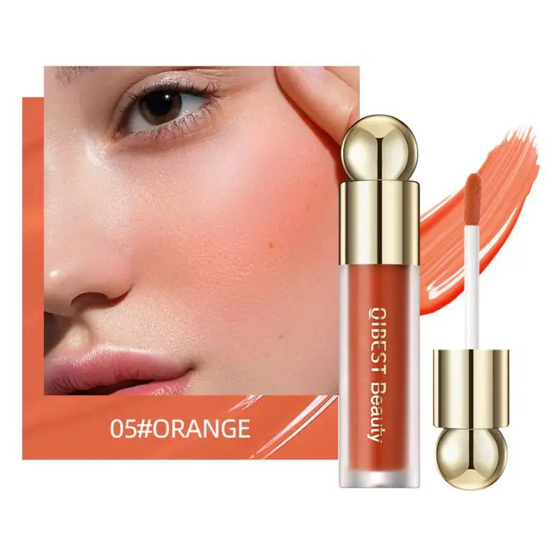 Matte Velet Liquid Blush Moisturizing Lip Gloss Cheek Blusher Durable Natural Tint Face Rouge Cream Blush Stick Beauty Cosmetics
