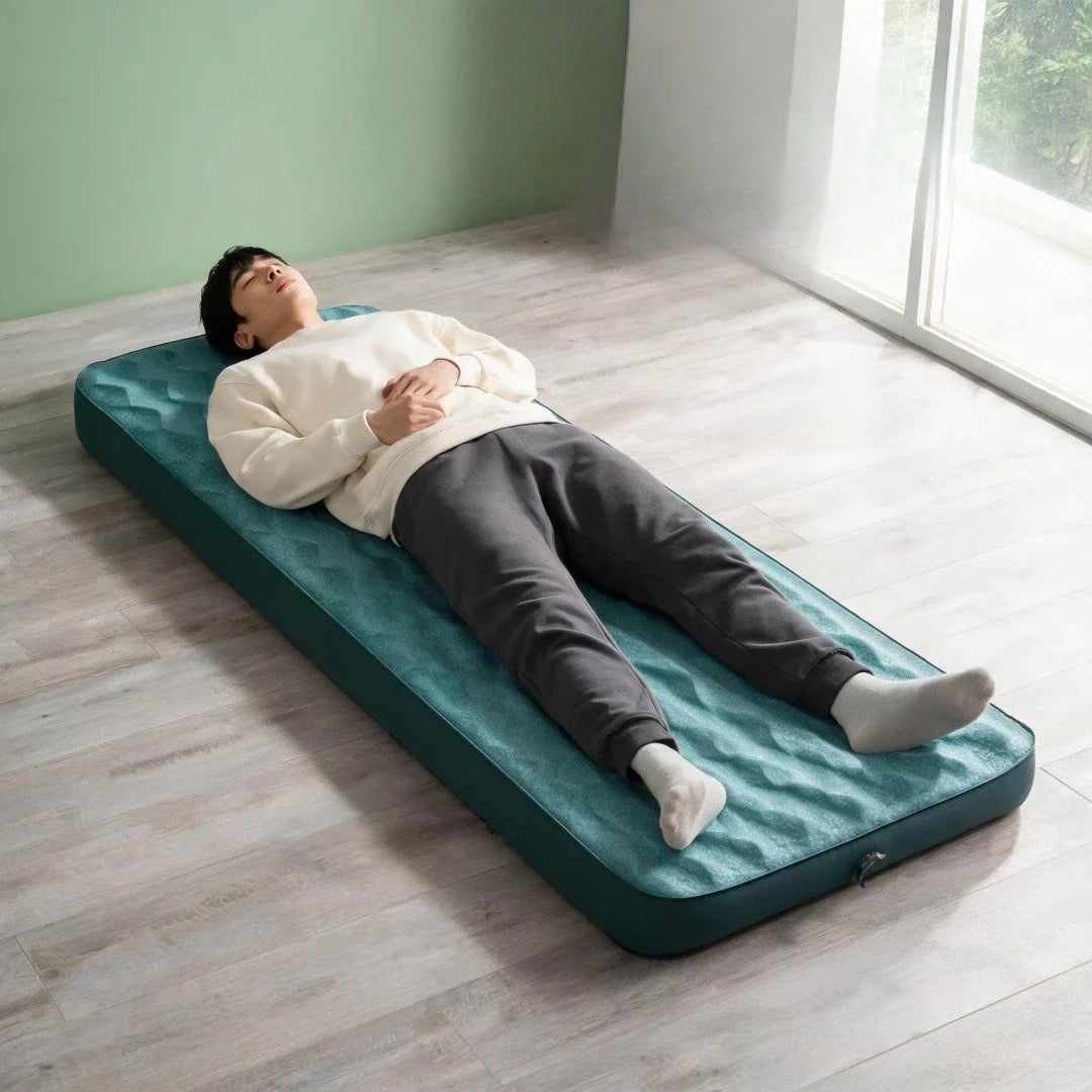 Outdoor Camping Single Inflatable Mattress, Ultra-Wide Sleeping Mat, Ultra-Light Folding Bed Sleeping Mat, Car Travel Mat