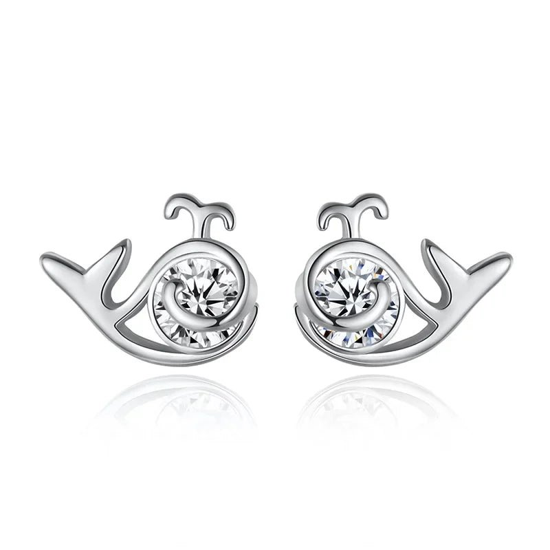 TrustDavis 100% 925 Sterling Silver Star Starfish Stud Earrings Women's Fashion Jewelry 925 Factory Wholesale Lots DS495