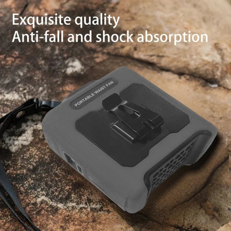 10000mah Portable Neck Fan Cooling Rechargeable Hands-Free Waist Clip