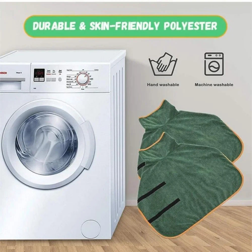 Dog Bathrobe Bath Towel Robe Absorbent Soft Towel for Large Medium Small Dog Quick Dry Adjustable Drying Coat Pet Accessories