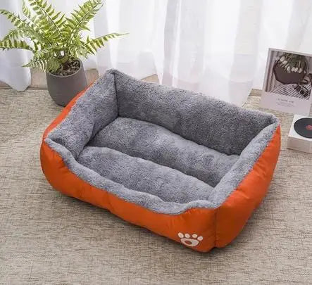 Large Pet House Dog Bed, Cat Mat, Long Plush Deep Sleeping Warm Soft Small Dog Cushion.