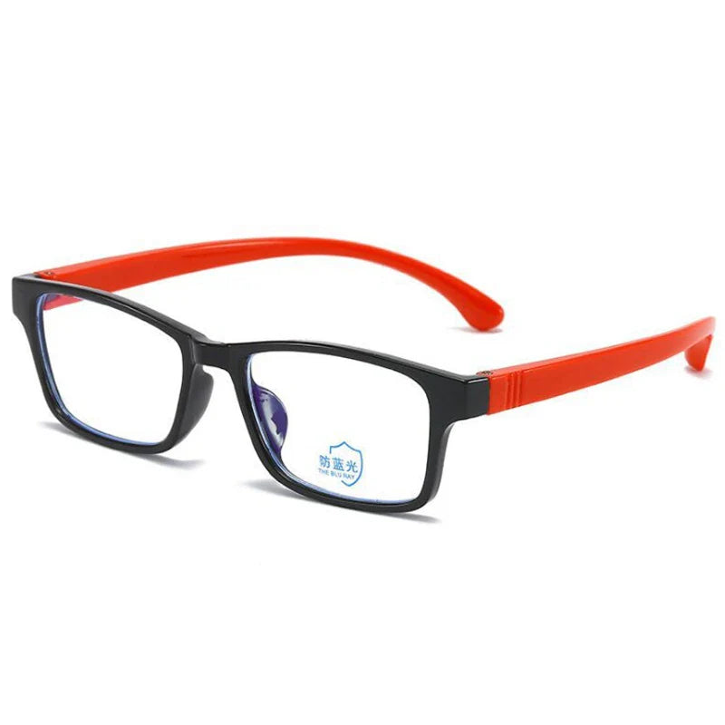 Zilead Kids Computer Glasses Blue Light Blocking Filter Gaming Goggles Silicone Frame Eyeglasses Child Anti-Blue Ray Eyewear