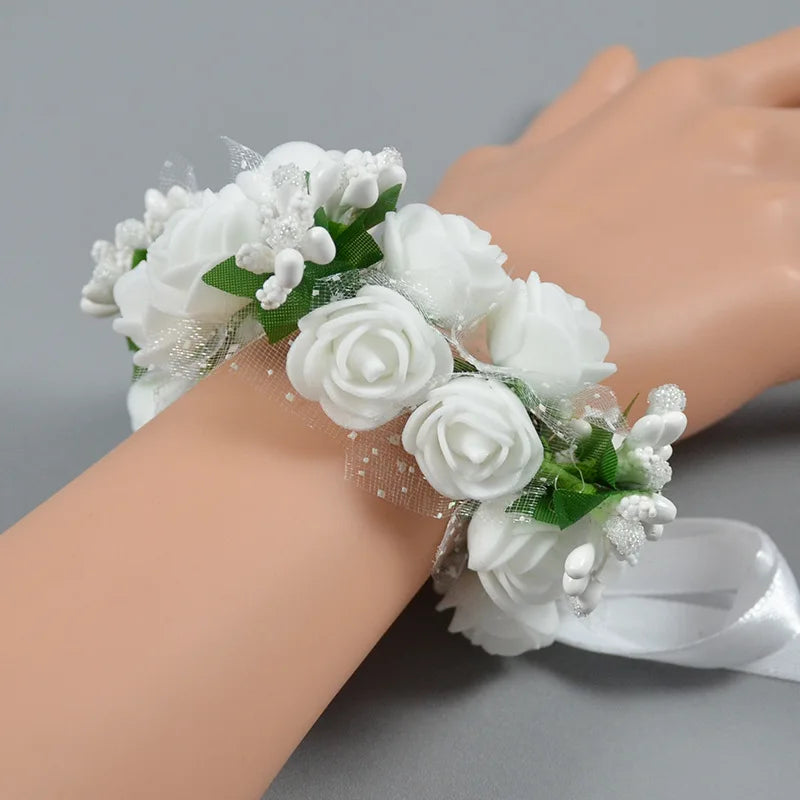 6Colors Women Beach Headband Floral Hair Lady Girls Bride Boho Flower Headband Floral Head Wreath Garlands Bohemia Beach Flower