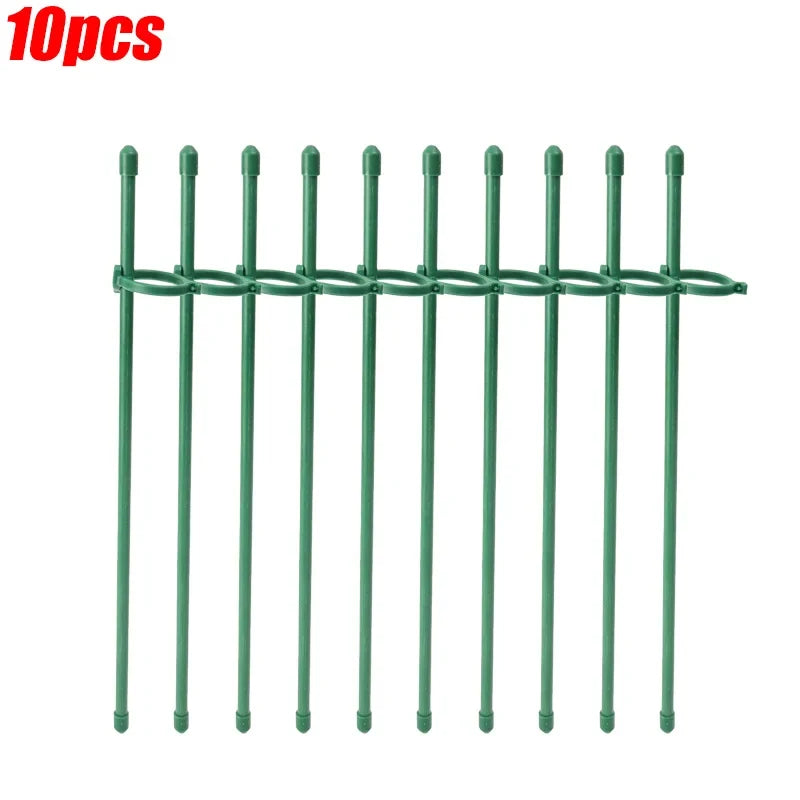 Adjustable Plant Support Rod Garden Stakes Shrub Flower Stick Tomatoes Vine Orchid Stand Potted Plants Holder Pole with Clip