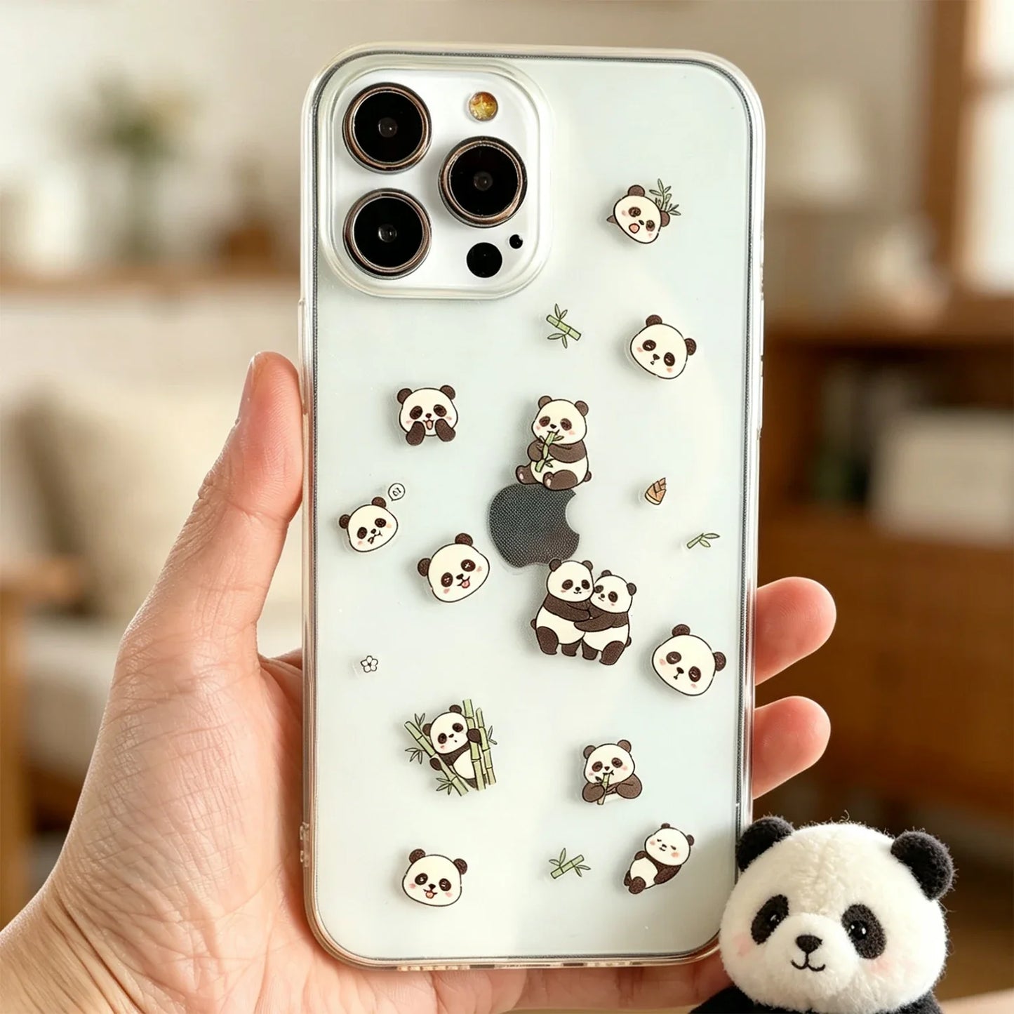 1 Sheet Kawaii Pet Clear PET Sticker, Mini Dog Cat Panda Rabbit Waterproof Strips for Scrapbook Journal DIY