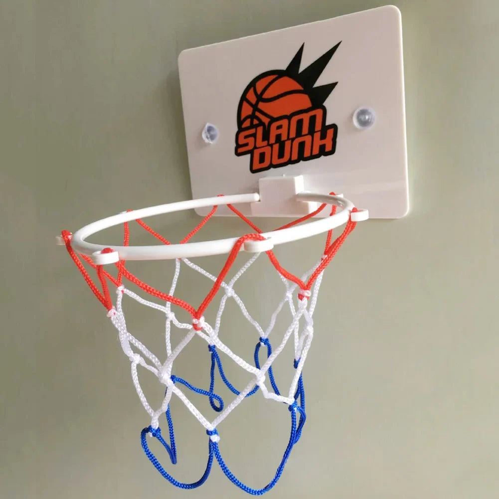 Mini Basketball Hoop Set Basketball Hoop with 1 Ball and 1 Inflatable Pump Kid Indoor Sports Basketball Backboard Funny Game Toy