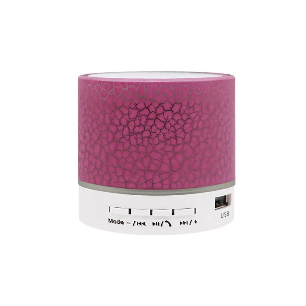 Bluetooth Bass Speaker LED Light Bluetooth Speaker Plastic Long Standby Time  Colorful Bass Bluetooth Speaker