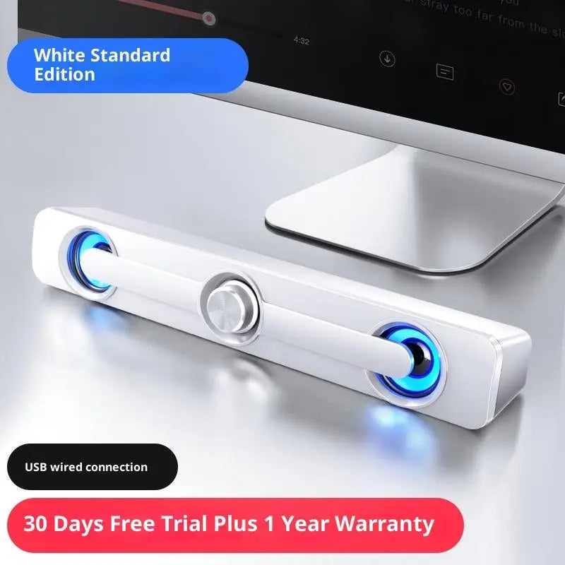 Bluetooth USB Wired Speakers Bar Stereo Speaker For Projector PC Laptop Phone