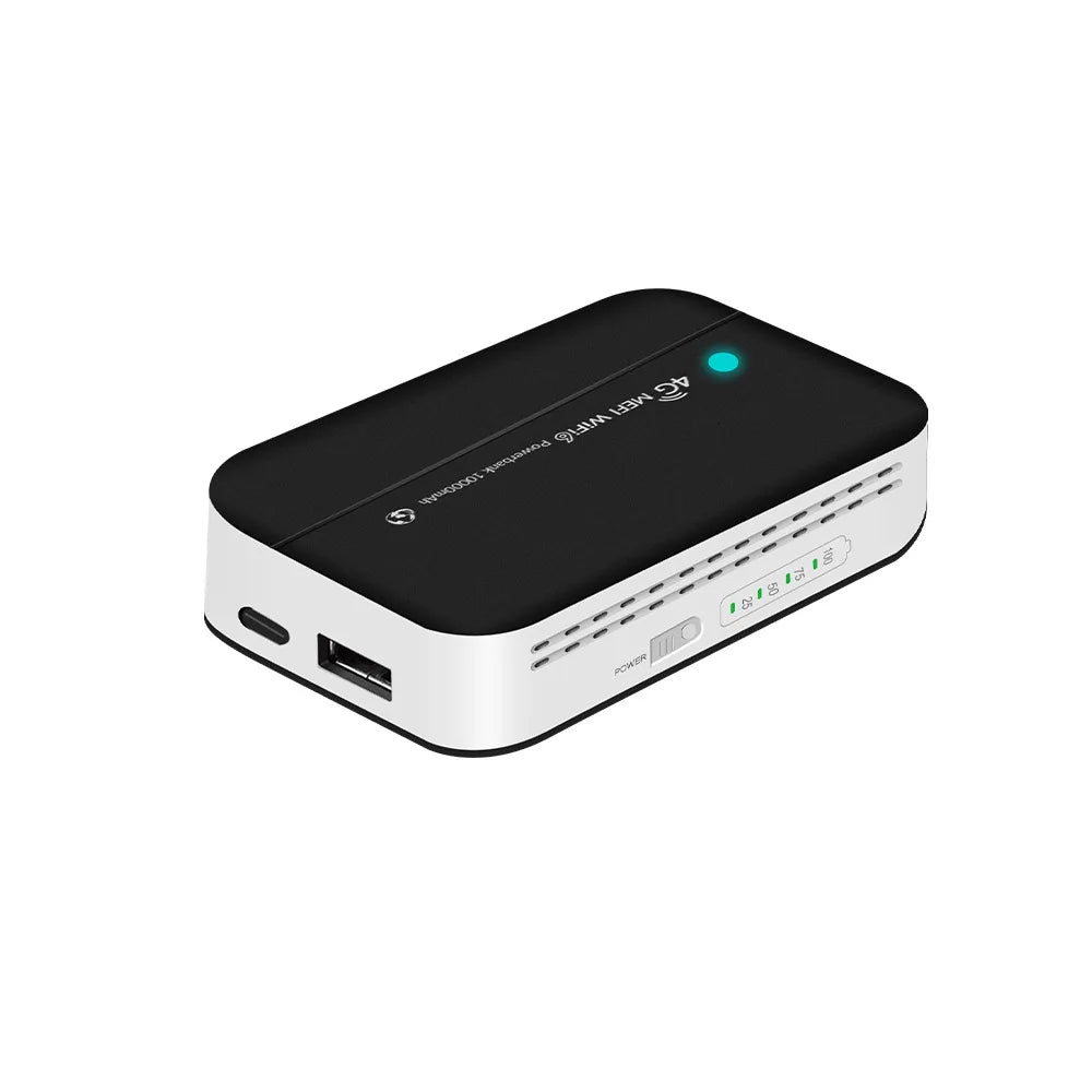 PW100 4G Router 150Mbps Outdoor Wireless Router Portable Wifi Hotspot Pocket MobileModem With Sim Card Slot 10000mah power bank