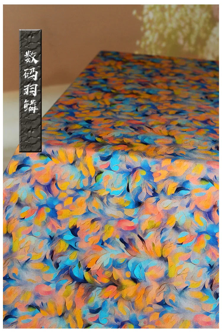 Digital Printed Rayon Fabric Summer By Meters for Women Dress Pajamas Cool Blankets Diy Sewing Soft Smooth Floral Textile Cloth