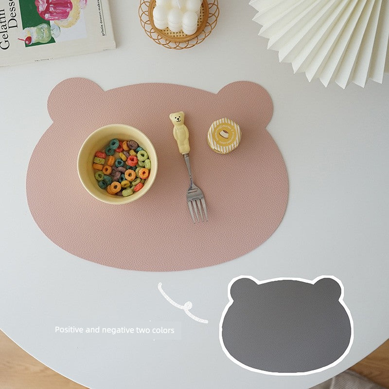 Children's Household Placemat Waterproof Oil-Proof Anti-Scald Insulated Table Mats