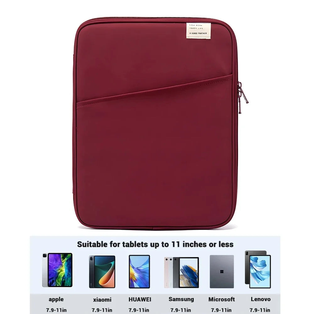 Shockproof Tablet Pouch Bag For I-pad Pro11, Air6, 4, 5 12.9, 10.5, 9.7 Mac book Air13.3, 13.6, Pro14 Xiaomi, Huawei, Samsung Laptop Sleeve.