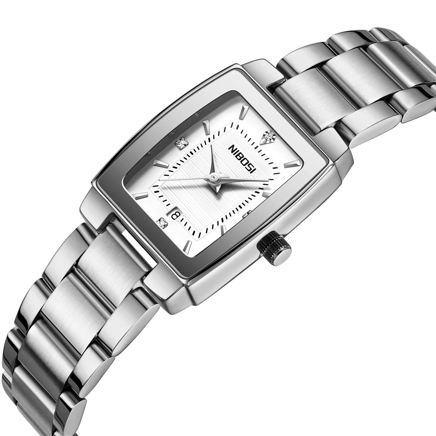 NIBOSI Luxury Ladies Watch Stainless Steel Waterproof Quartz Watch for Woman High Quality Female Clock Elegant Women's Watches