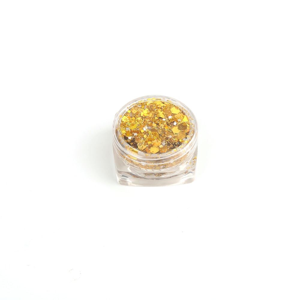 18 Colors Glitter Eyeshadow Makeup Nail Art Mermaid Sequin Shimmer Diamond Eye Shiny Skin Highlighter Face Body Glitter Cosmetic