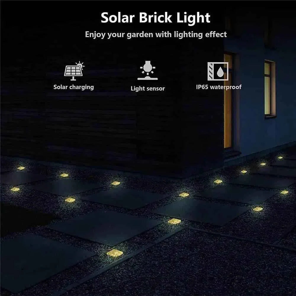 Solar Brick Ice Cube Light Outdoor