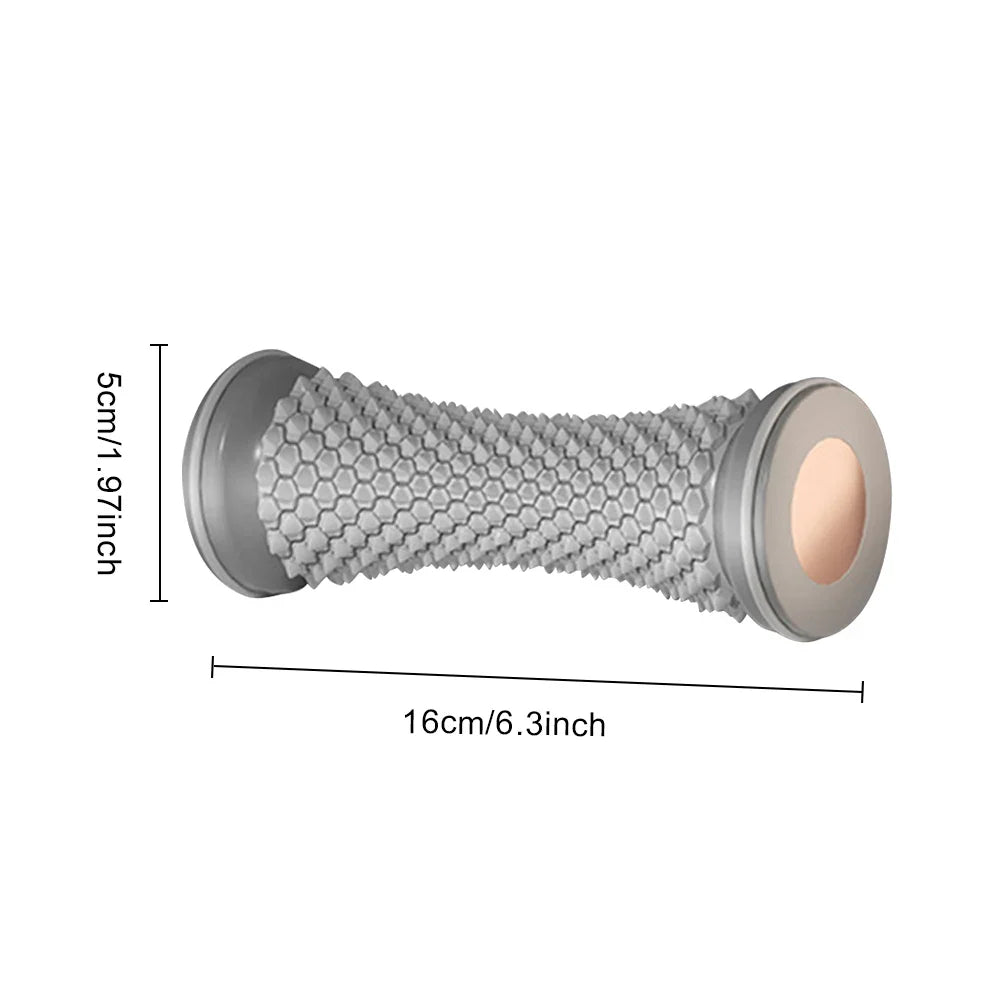 Foot Massage Roller Ergonomic Yoga Plantar Foot Roller Multifunctional Reflexology Foot Massager for Deep Tissue Muscle Massage