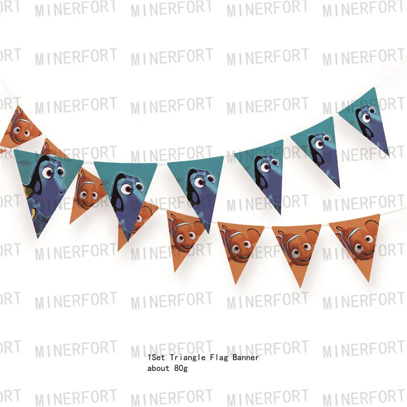 Finding Nemo Themed Party Supplies Cake Topper Balloons Stickers