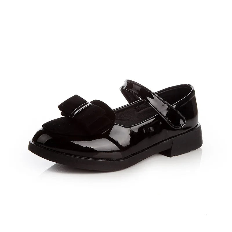 Girls Flats Children Princess Shoes, With Bow-knot Mary Janes Elegant Classic British Style Autumn sizes 27-38.