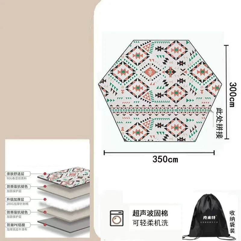 Camping Mat Outdoor Portable Ultra-light Waterproof Picnic Blanket Nature Hike Car Travel Tent Mat Beach Equipment Supplies