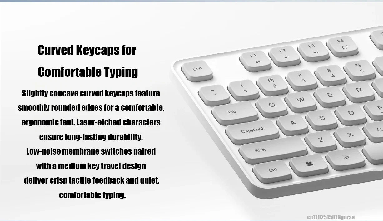 Xiaomi Wireless Keyboard and Mouse Set 3 2.4G Wireless Slim and Quiet Business Office Use Plug and Play