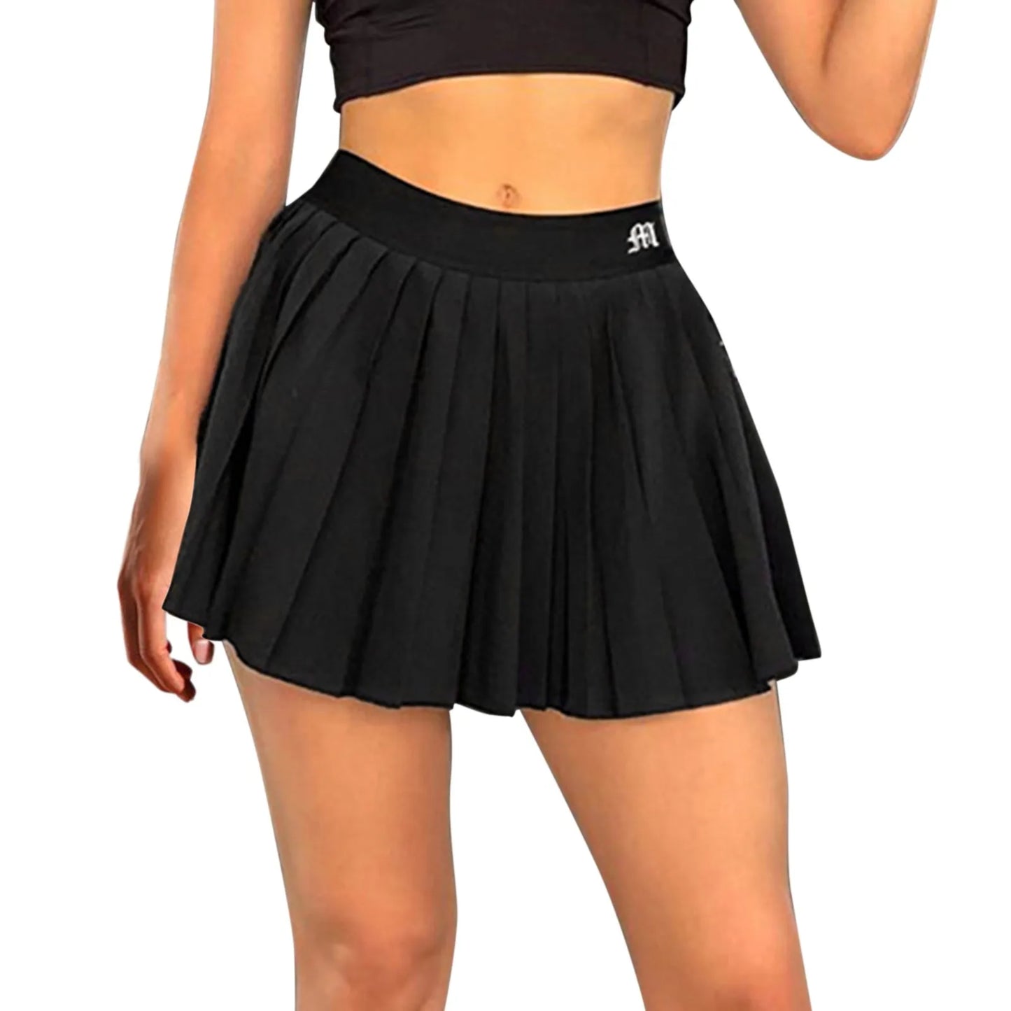 Solid Mini Pleated Skirt For Women Korean Preppy Style Student Uniform Fashion A-Line Skirts Y2K Clothes Tennis Skirt Faldas
