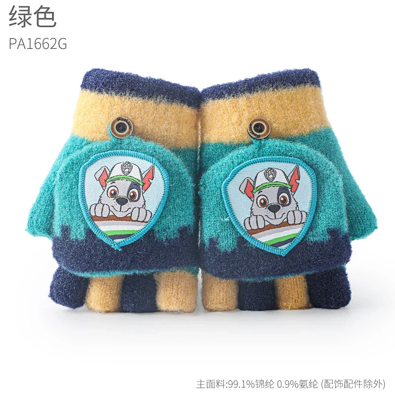 100% Genuine Paw Patrol 2024 Hot winter glove Skye Chase Marshall Everest mittens Children Toy Christmas gift For age 3-6Y
