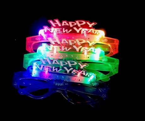 12pcs Adult Kids Women LED Glasses Light Sunglasses Glow Blind Shutter Neon Flash Bar Birthday Wedding Party Halloween Christmas