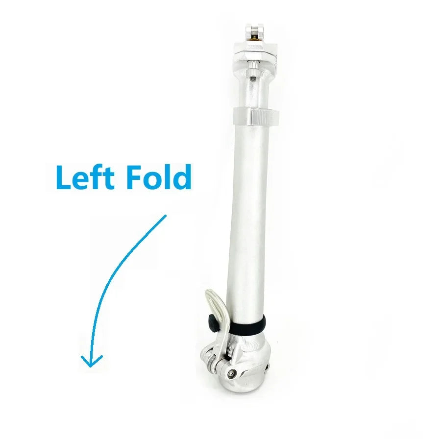 Litepro 412 E-Bike Electric Folding Bike Stem Outward/Right Folding Double Section Adjustable Stem 25.4mm Handlebar 28.6mm Fork