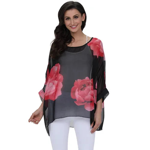 BHflutter 4XL 5XL 6XL Plus Size Women Blouse 2022 Sexy Off Shoulder Leopard Print Summer Tops Tees Casual Chiffon Blouses Shirts