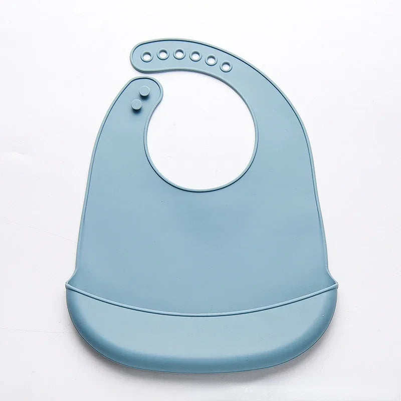 1-3pcs Baby Bib Adjustable Waterproof Bibs Babies Soft Edible Silicone