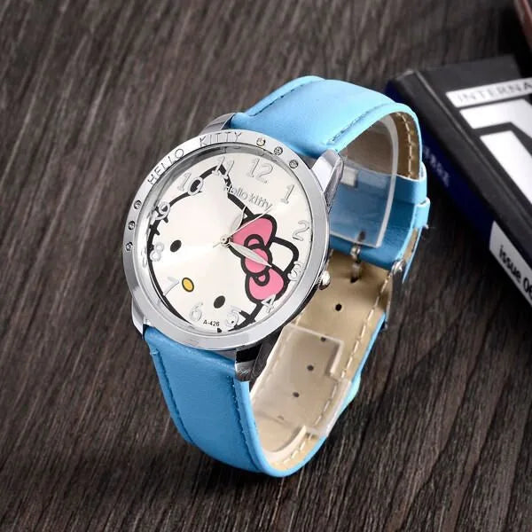 Hello Kitty Sanrio children Quartz Watch Women Children Casual Waterproof Kawaii Cartoon Watches Fashion WristWatch Gifts