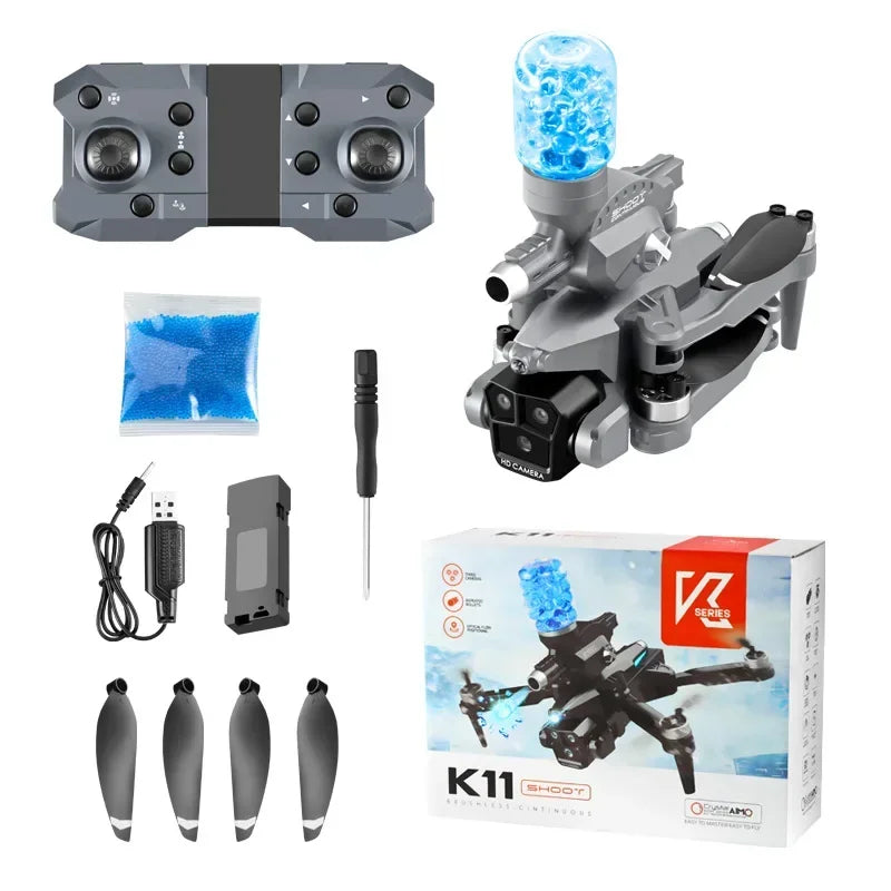 K11Max Rc Professional Drone three Camera Water Bomb Drone Aerial Vehicle 8K HD Opticals Flow Aerials Security Monitoring Drones