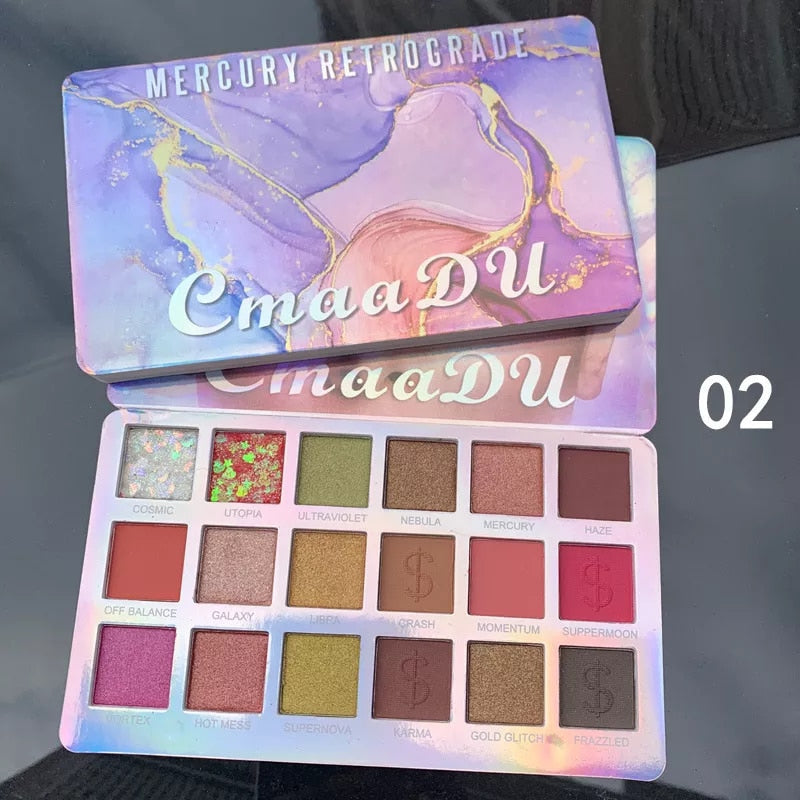 NEW Colors Shinny Eyeshadow Palette Matte Shimmer Eye Shadow Waterproof Glitter Eye Cosmetics New Makeup Beauty Product Hot Sale