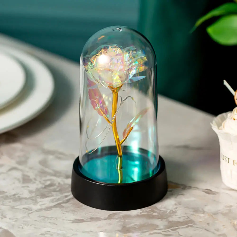 LED Galaxy Three Rose Artificial Flowers