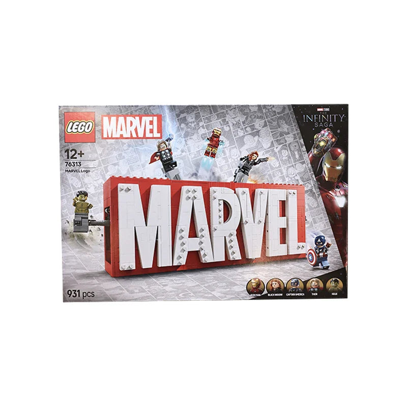 Lego 76313 Marvel Logo and Minifigure Marvel Series 2025 New Educational Building Blocks