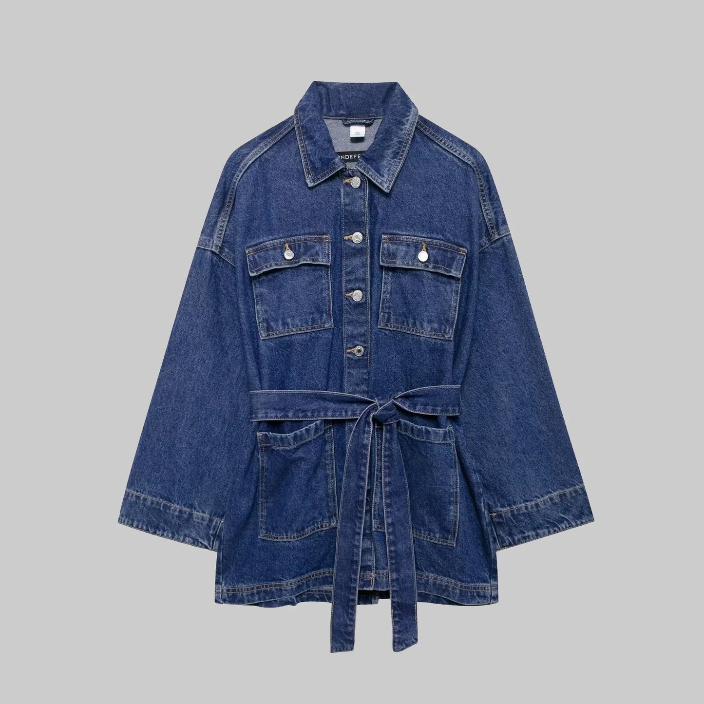Denim Hoodie Jacket Woman'S Jean Button Up Long Sleeves Washed Casual Denim Casual Jackets For Women 2024 Autumn Versatile
