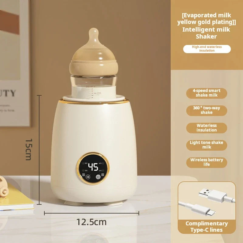 Bottle shaker outdoor baby milk powder warmer usb rechargeable multifunctional electric shaker milk warmer constant temperature